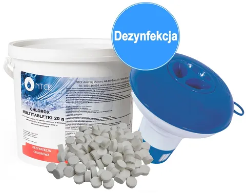 NTCE Chlorox Multitabletki 20 g BLUE - opakowanie 0,5 kg + dozownik