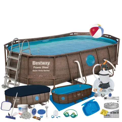 Basen stelażowy 488 x 305 x 107 cm BESTWAY nr kat. 56946 - 19w1