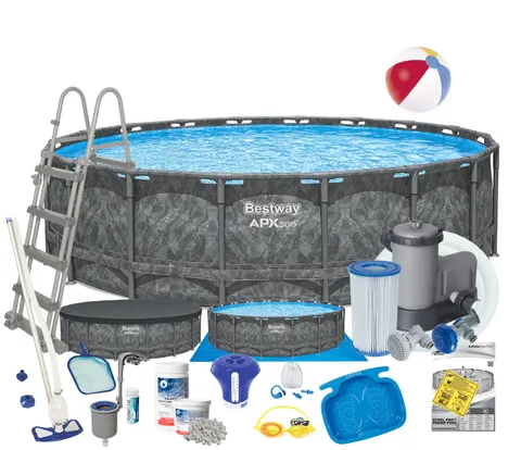 Basen całoroczny stelażowy 549 x 132 cm BESTWAY nr kat 561KC - 20w1