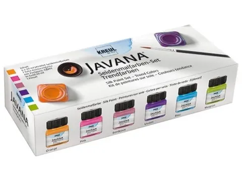 Zestaw farb do jedwabiu Javana Kreul 6x20 ml - Trend Colors