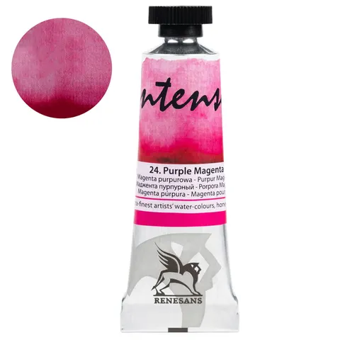 Farba akwarelowa RENESANS Intense Water 15 ml (24 - magenta purpurowa)
