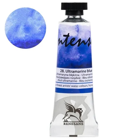 Farba akwarelowa RENESANS Intense Water 15 ml (28 - ultramaryna błękitna)