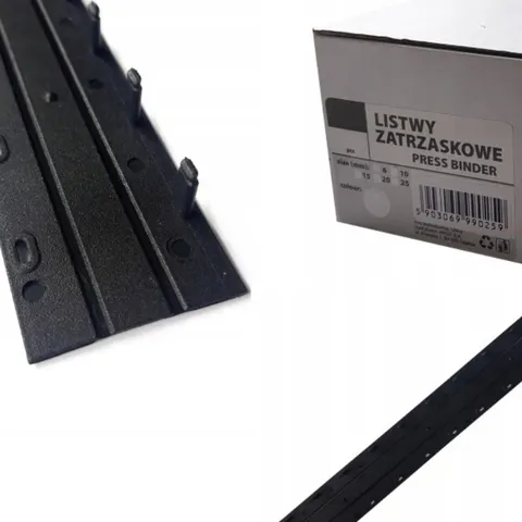 Listwy zatrzaskowe Greenbindery 15mm/50szt CZARNY