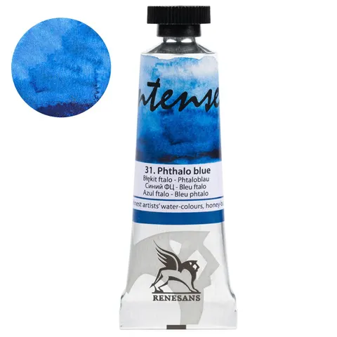 Farba akwarelowa RENESANS Intense Water 15 ml (31 - błękit ftalo)