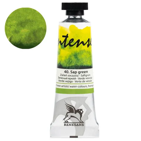 Farba akwarelowa RENESANS Intense Water 15 ml (40 - zieleń soczysta)