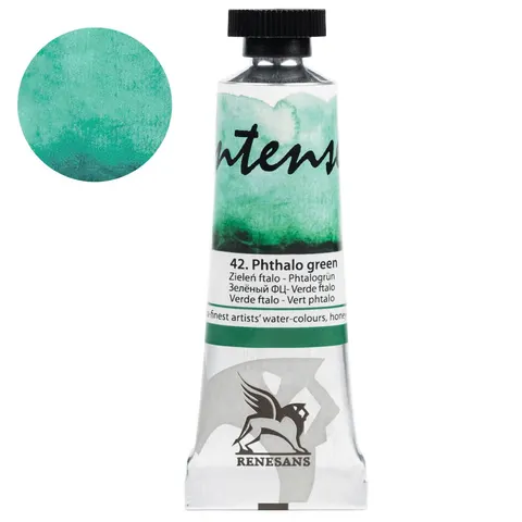 Farba akwarelowa RENESANS Intense Water 15 ml (42 - zieleń ftalo)