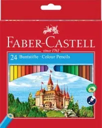 KREDKI OŁÓWKOWE 24 KOLORY 120124 ZAMEK FABER-CASTEL