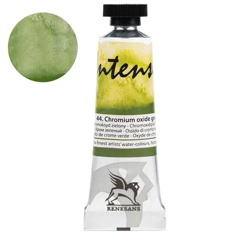 Farba akwarelowa RENESANS Intense Water 15 ml (44 - chromoksyd zielony)