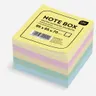 NOTES KOSTKA 85X85X70MM NIEKLEJONA KOLOROWA INTERDRUK kolory pastelowe