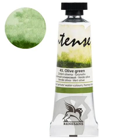 Farba akwarelowa RENESANS Intense Water 15 ml (45 - zieleń oliwna)