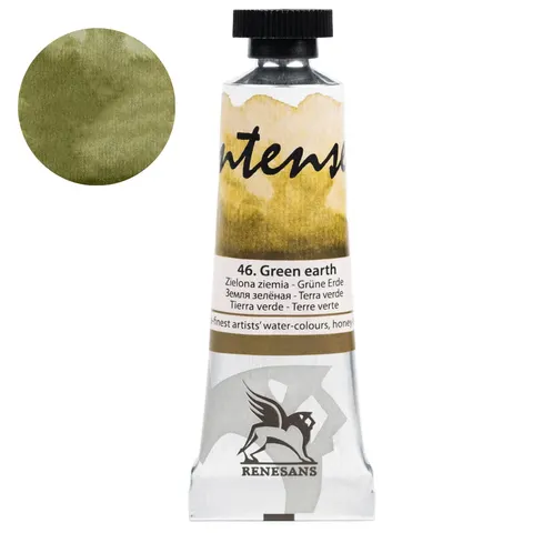 Farba akwarelowa RENESANS Intense Water 15 ml (46 - zielona ziemia)
