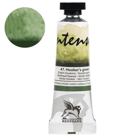 Farba akwarelowa RENESANS Intense Water 15 ml (47 - zieleń Hookera)