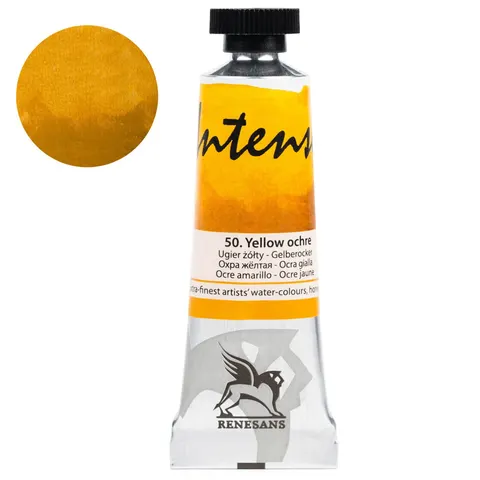 Farba akwarelowa RENESANS Intense Water 15 ml (50 - ugier żółty)