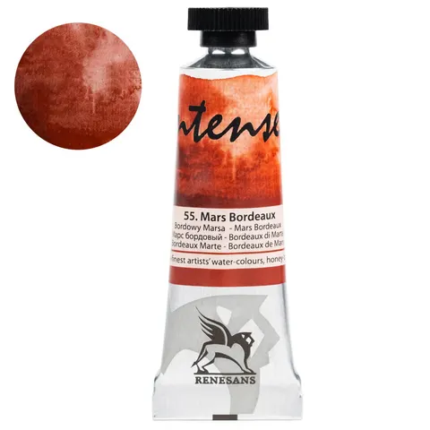Farba akwarelowa RENESANS Intense Water 15 ml (55 - bordowy Marsa)