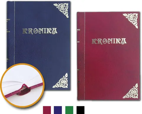 Kronika A3 pionowa 160K szyta czarna KRO4 Barbara