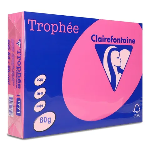 Papier ksero Trophee A4 80g 1771 różowy ciemny