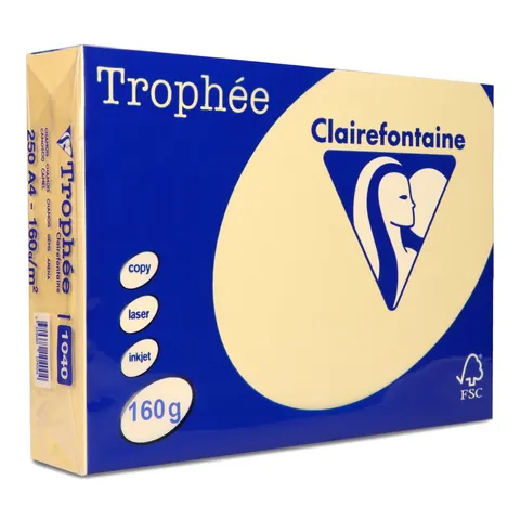 Papier ksero Trophee A4 160g 1040 kremowy
