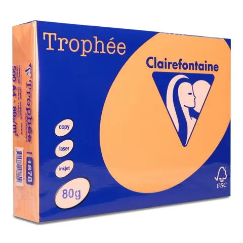 Papier ksero Trophee A4 80g 1878 mandarynkowy