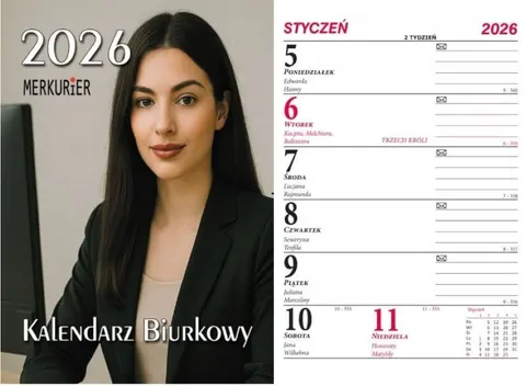 KALENDARZ STOJĄCY PIONOWY B1 MERKURIER BESKIDY