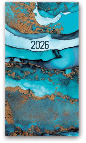 KALENDARZ NOTESOWY 80X150 11TS-11 SOFT TURKUS LUCRUM