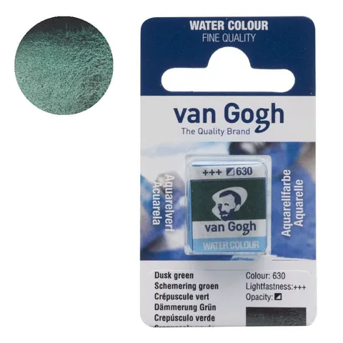 Farba akwarelowa półkostka Van Gogh - 630 G Dusk green