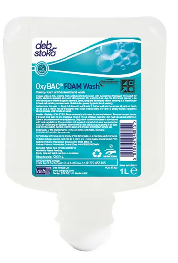 Antybakteryjne mydło w pianie 1L OxyBAC foam Wash