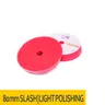 Gąbka polerska SLASH 93x78x25 mm Czerwona Nat PVLR1214093