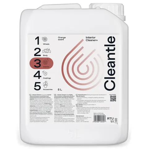 Interior Cleaner+ 5L Orange scent Cleantle