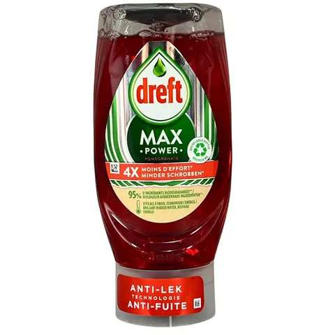 Dreft Max Power Pomegranate 370 ml – płyn do mycia naczyń (granat)