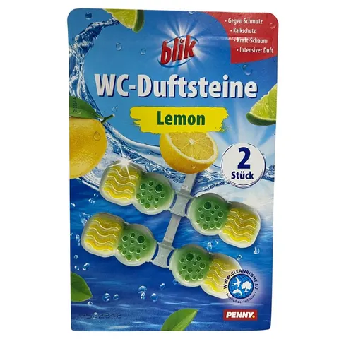 Blik WC-Duftsteine Lemon – Niemieckie kostki zapachowe do WC