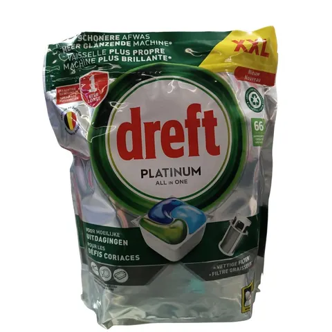 Dreft Platinum All in One – kapsułki do zmywarki 66 szt. (XXL)