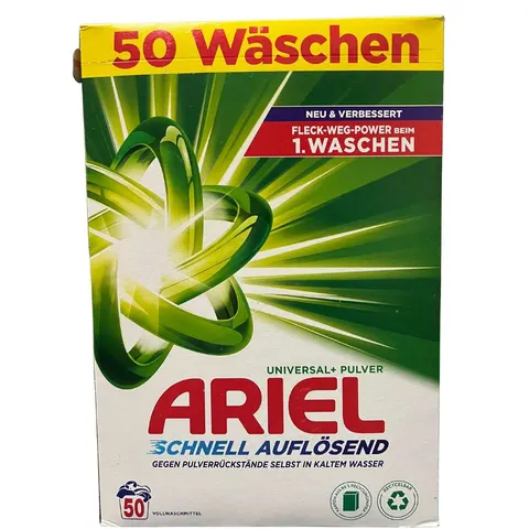 Ariel Universal+ Proszek do Prania Schnell Auflösend 50 prań
