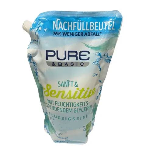 Pure & Basic Sensitive mydło w płynie z gliceryną –zapas
