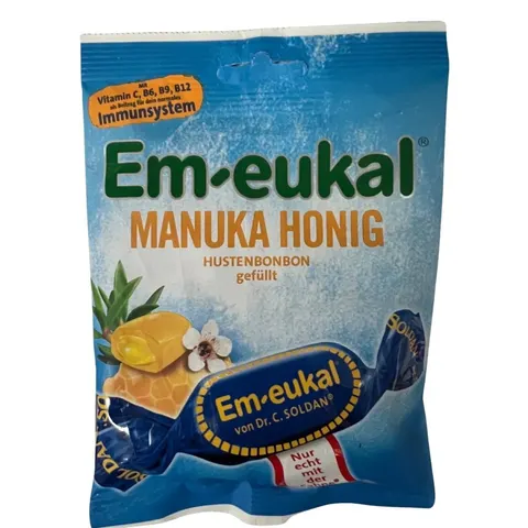 Em-eukal Manuka Honig – cukierki na kaszel z miodem Manuka 75 g