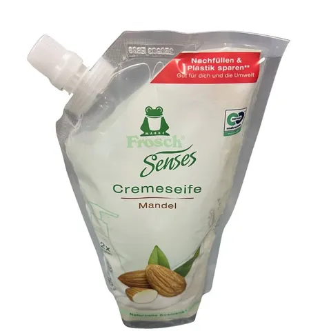 Frosch Senses Cremeseife Mandel – mydło migdałowe, zapas 500 ml
