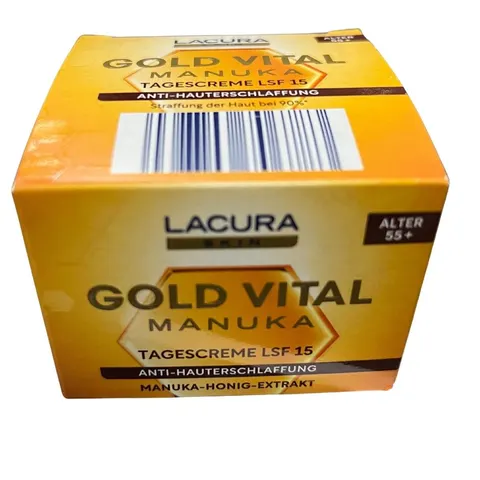 Lacura Gold Vital Manuka Krem na Dzień SPF 15 - 50 ml (55+)