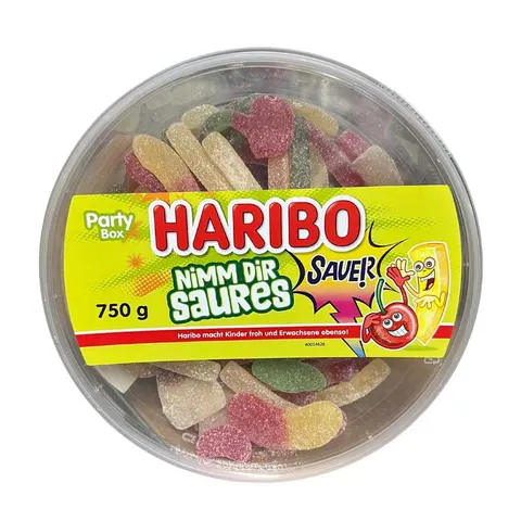 Haribo Nimm Dir Saures Party Box 750 g – kwaśne żelki owocowe
