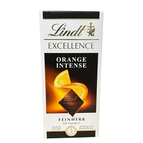 Lindt Excellence – gorzka czekolada z pomarańczą i migdałami