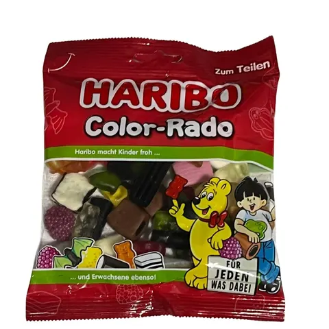 Haribo Color-Rado – mix żelków, pianek i lukrecji, 175 g