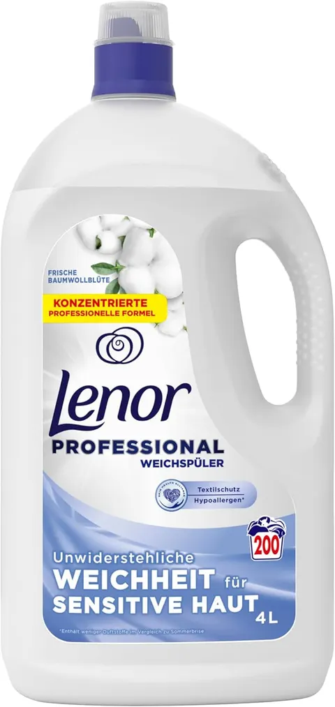 Lenor Professional Weichspüler frische Baumwollblüte 4 l 200 płukań