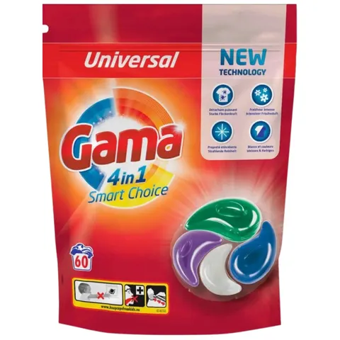 Kapsułki do prania Gama 4w1 uniwersal a60