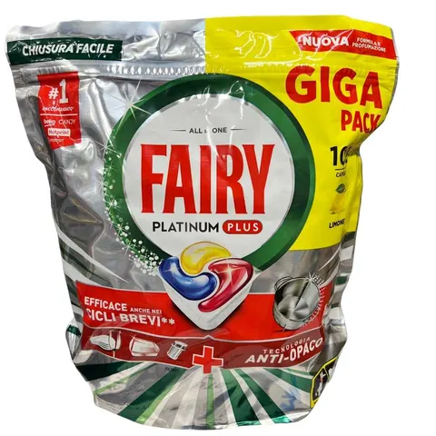Fairy Platinum Plus Lemon kapsułki do zmywarki 102 szt.