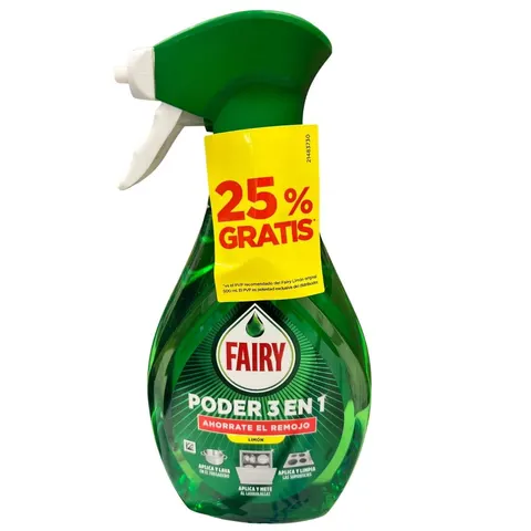 Fairy Poder 3 en 1 Limón Spray 500 ml