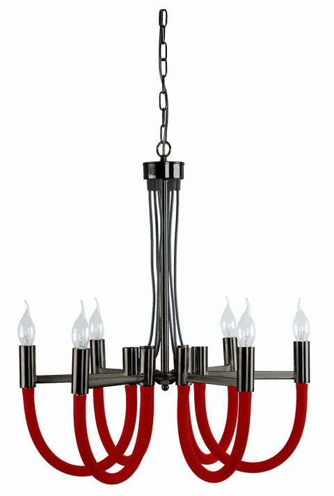 Lampa wisząca COMO czerwona LP-90103/6P Light Prestige