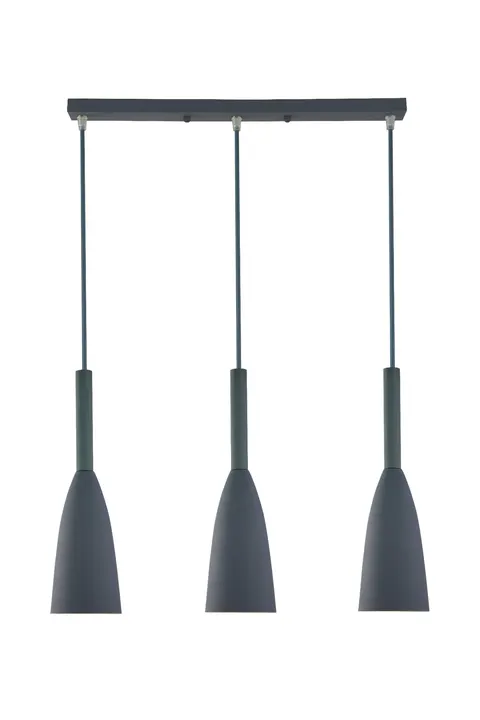 Zwisy na podłużnej podsufitce lampa wisząca szara SOLIN LP-181/3L GR Light Prestige