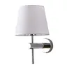 Chromowany elegancki Kinkiet z stylowym abażurem TIVOLI do salonu LP-1133/1W CH Light Prestige
