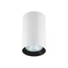 Spot tubka MANACOR 9cm biała z czarnym ringiem LP-232/1D - 90 WH/BK Light Prestige
