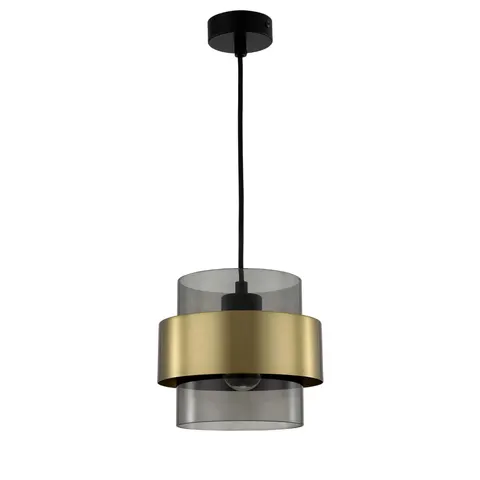 Lampa wisząca Miele dymna duża LP-866/1P SM/GD Light Prestige