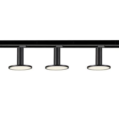 Oświetlenie szynowe AQUILION SET czarny 1F z trzema reflektorkami LED 3000K LP-220/1R BK SET Light Prestige