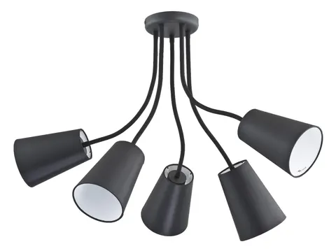Lampa sufitowa WIRE 5 czarna - 2104
